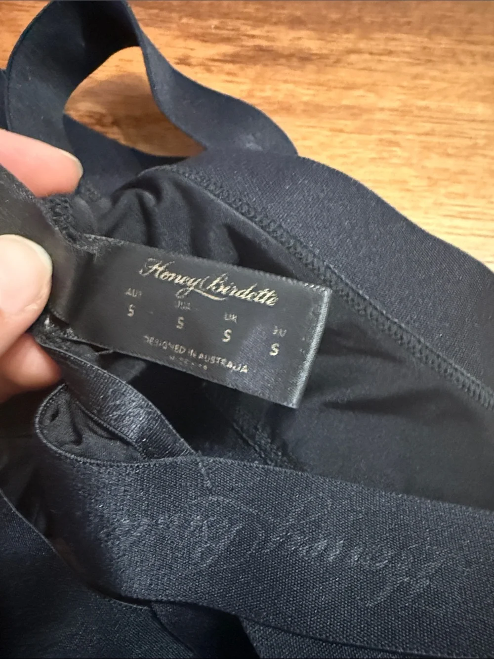 Honey Birdette Black Racerback Sports Bra